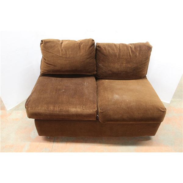 * Armless Loveseat 46" x 33" - Seat Height 18", Back Height 25"