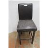 Image 1 : * Faux Leather Wood Framed Bar Stool - 45" Back & 29" Seat