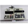Image 1 : (2) Office Calculators (Sharp EL2607R3 & Canon CP1200D) - Tested