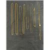 Image 1 : 8 Gold Coloured Fashion Jewellery Necklaces