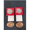 Image 1 : 2 Canadian Pacific Railway Medallions & 2 Canadian Pacific Railway Belt Buckles (Calgary, Alberta)