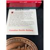 Image 2 : 2 Canadian Pacific Railway Medallions & 2 Canadian Pacific Railway Belt Buckles (Calgary, Alberta)