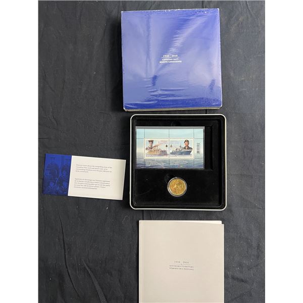 Royal Canadian Mint 1910-2010 Canadian Navy Coin & Stamp Set