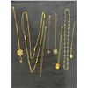 Image 1 : Assorted Gold Coloured Fashion Jewellery Necklaces