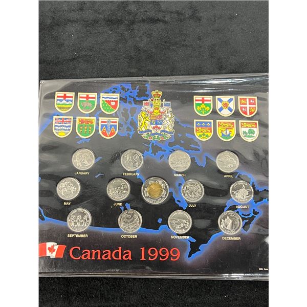 1999 Month Coin Quarter Set