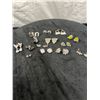 Image 1 : 14 Pairs Silver Coloured Fashion Clip On Earrings