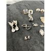 Image 2 : 14 Pairs Silver Coloured Fashion Clip On Earrings