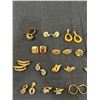 Image 2 : 18 Pairs Gold Coloured Fashion Earrings