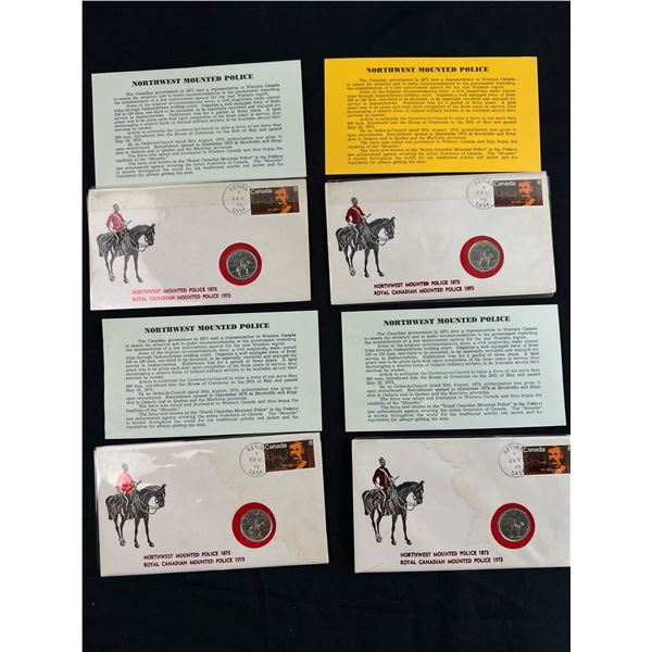 4 Royal Canadian Mounted Police 1973 Quarters