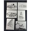 Image 1 : 6 Etched Metal Plates