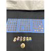 Image 2 : US Lincoln Head Penny Book Collection & 12 State Quarters & FDNY Challenge Coin