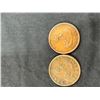 Image 2 : 2 Bank of Upper Canada One Penny Bank Tokens