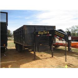 2005 BIG TEX 25DU-18 T/A GOOSENECK DUMP TRAILER
