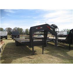 SHOPBUILT 30' DUAL TANDEM GOOSENECK TRAILER DOVE TAIL W/RAMPS