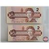 Image 8 : Canada $2 Bills 1986 (4) : - Thiessen/Crow #BUV1497438 - Thiessen/Crow #EGH897534 - Thiessen/Crow #E