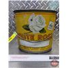 Image 2 : WHITE ROSE : Ten Pound Grease Pail (7-1/2"H x 9"Dia Top) (SEE PICS!) (Listing & Descriptions are a G