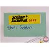 Image 8 : SHELL Golden : One Imperial Quart Oil Can (6-1/2"H x 4"Dia) (SEE PICS!) (Listing & Descriptions are 