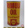 Image 2 : SHELL Rimula Oil "Series 3" : One Imperial Quart Motor Oil Can (6-1/2"H x 4"Dia) (SEE PICS!) (Listin