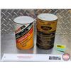 Image 1 : FORD Combo (2): - One Imperial Quart ATF Can (Cardboard) (6-1/2"H x 4"Dia) - One Litre DEXRON II Can