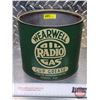 Image 1 : WEARWELL RADIO OIL GAS : Cup Grease Pail (6-3/4"H x 8"Dia) (Note: Missing Handle/Lid) (SEE PICS!) (L