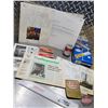 Image 1 : Collector Combo : Esso Lubes Patches; Esso Parowax in Box; Esso Toplube Tin (Full!); etc! (SEE PICS!
