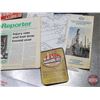 Image 4 : Collector Combo : Esso Lubes Patches; Esso Parowax in Box; Esso Toplube Tin (Full!); etc! (SEE PICS!