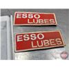 Image 7 : Collector Combo : Esso Lubes Patches; Esso Parowax in Box; Esso Toplube Tin (Full!); etc! (SEE PICS!
