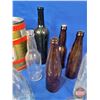 Image 7 : Bottles/Tin Collection (17 Items) : - 16 Bottles  - Metal Mini Beer Keg (Tallest Bottle Measures: 11