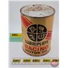 Image 1 : LUBRIPLATE Super : One U.S. Quart Racing Motor Oil Can (Cardboard) (5-1/2"H x 4"Dia) (SEE PICS!) (Li