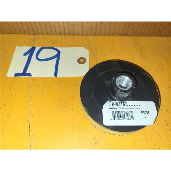 Velcro Pad 4" with foam 5/8"-11