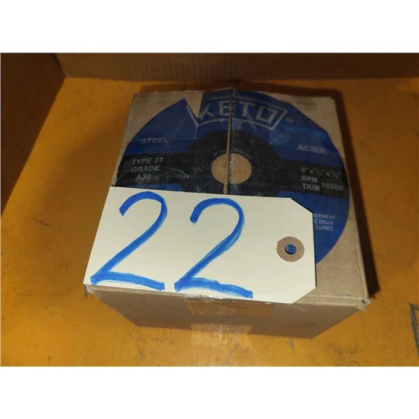 Box(25) of KETO Cutting/Grinding Disc 6" x 1/8" x 7/8"