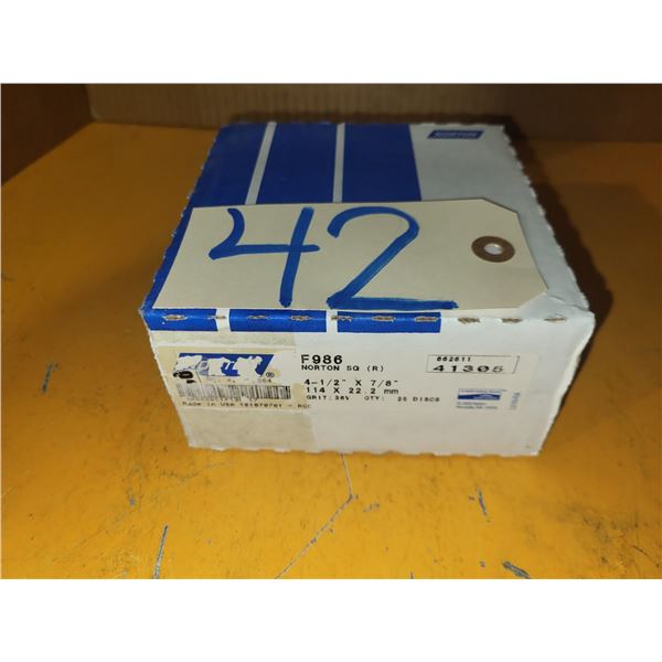 Box(25) of Sanding Disc 4"1/2 Gr. 36