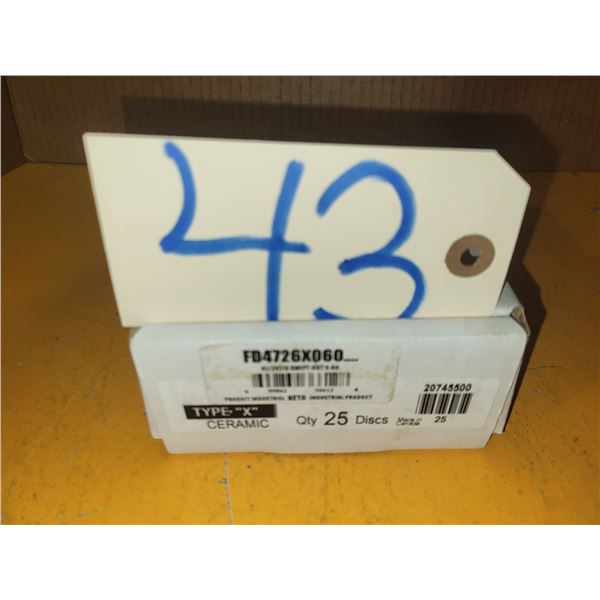 Box(25) of Sanding Disc 4"1/2 Gr. 60