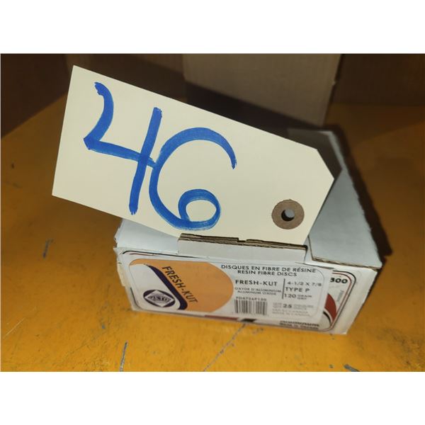 Box(25) of Sanding Disc 4"1/2 Gr. 120