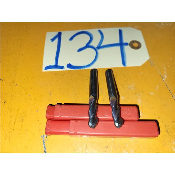 Set (2) of Solid Carbide BallNose End Mill 5/16" 3fl.