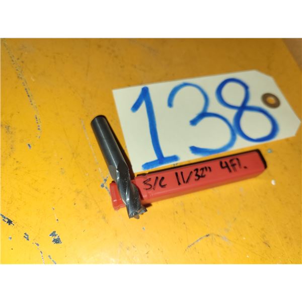 Solid Carbide End Mill 11/32" 4fl.
