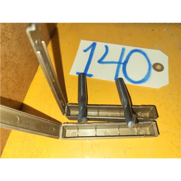 Set of Solid Carbide End Mill 3/8" 2fl. (regrinded tip)