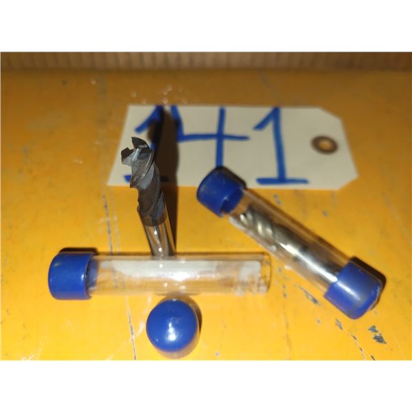 Set of Solid Carbide End Mill 3/8" 3fl. (regrinded tip)
