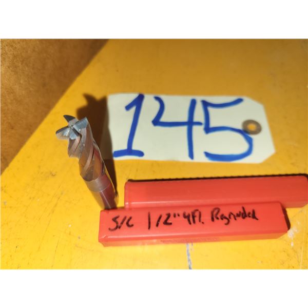Solid Carbide End Mill 1/2" 4fl. Regrinded Tip