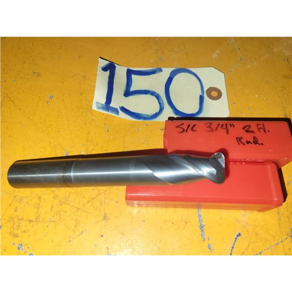 SwiftCarb Solid Carbide BullNose End Mill 3/4" 2fl.