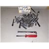 Image 1 : Lot of ScrewDriver & Bar with assorted Sockets 1/4"
