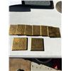 Image 1 : LAITON MARTELÉE (SAUF 1) = 2,75 X 2,75 X ,125 APPROX (LOT 8)
