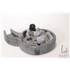 Image 2 : Inuit soapstone carving of an igloo with occupants including three human figures, on decapitated, se