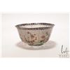 Image 2 : Chinese Plique-a-Jour floral enamel dish, note: some spider cracking see photos, 3" H X 6" W