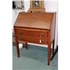 Image 1 : Vintage Canadian made drop front secretaire with fitted interior and two drawers, made by Artisan Fu