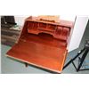 Image 2 : Vintage Canadian made drop front secretaire with fitted interior and two drawers, made by Artisan Fu