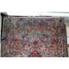 Image 2 : 100% hand made Iranian wool carpet "Kashmar" purportedly antique with areas of wear and large spot t