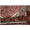 Image 2 : 100% hand made Iranian wool carpet runner "Hamdan" with center medallion, red background and highlig