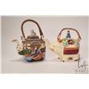 Image 1 : Vintage Samurai teapot with foo dog finial and a Japanese Banko ware elephant teapot