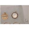 Image 2 : Selection of 10kt yellow gold jewellery including an " I'll never STOP loving you" charm, a pair of 